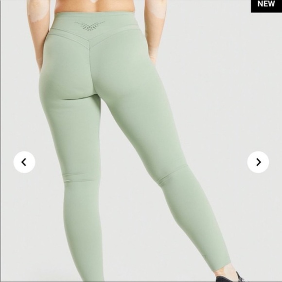 Whitney Simmons x Gymshark high rise moss green legging - Picture 1 of 12